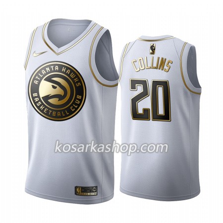 Dres Atlanta Hawks John Collins 20 Nike 2019-20 Bijela Golden Edition Swingman